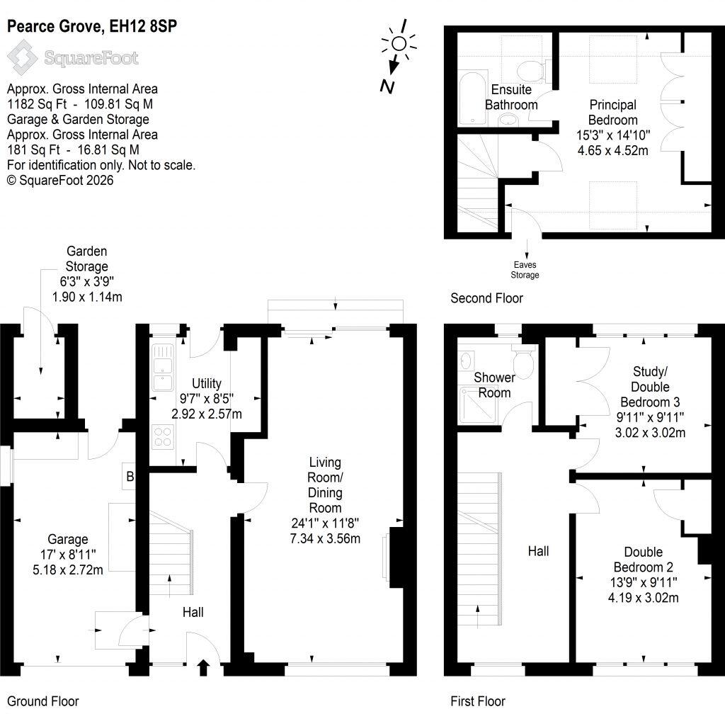 12 Pearce Grove, Corstorphine, Edinburgh, EH12 8SP floorplan