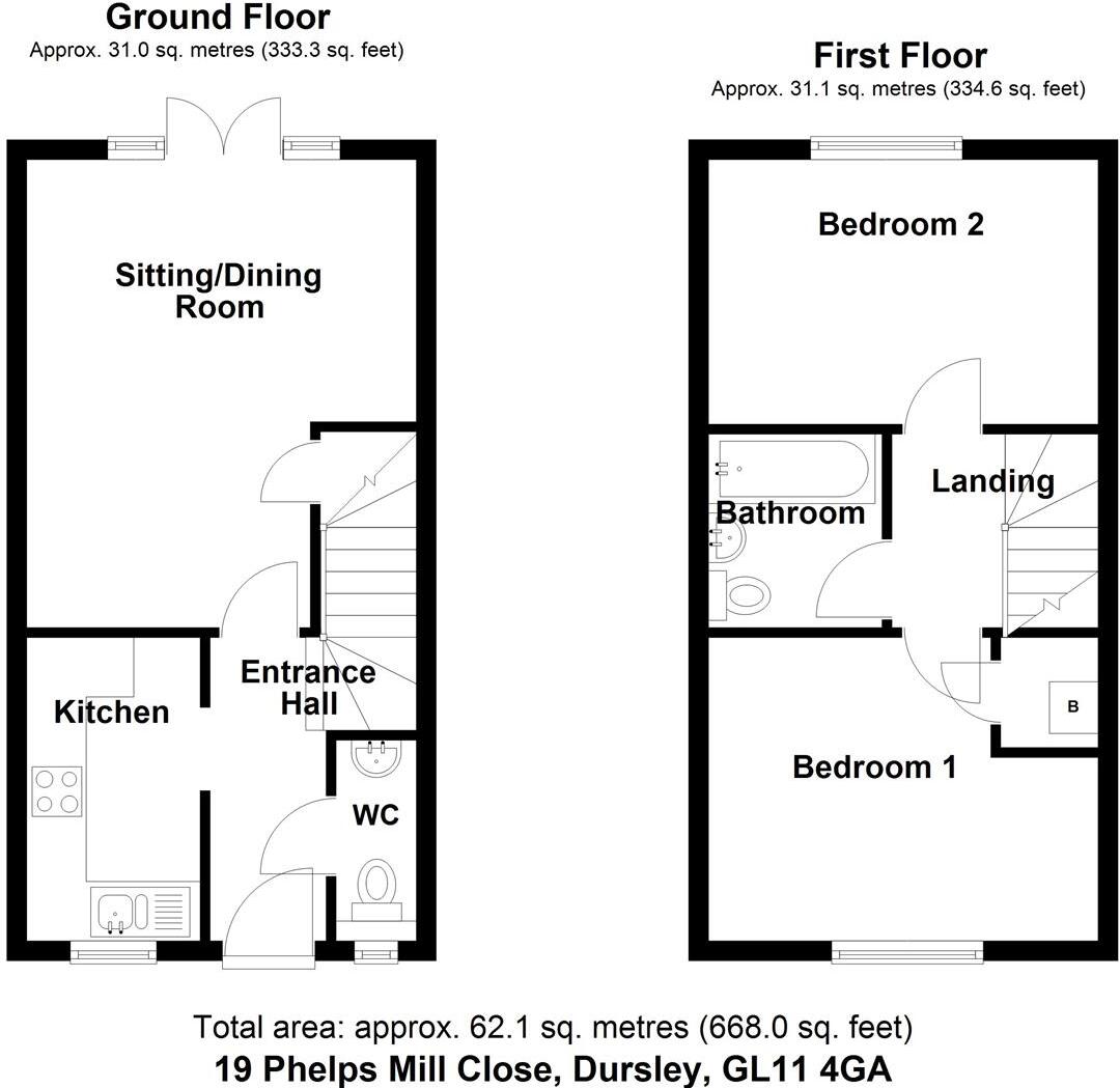 Phelps Mill Close, Dursley floorplan