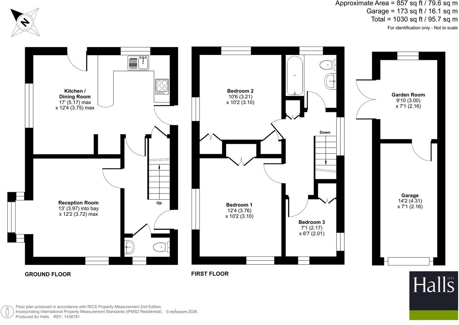 Gainsborough Mews, Kidderminster floorplan
