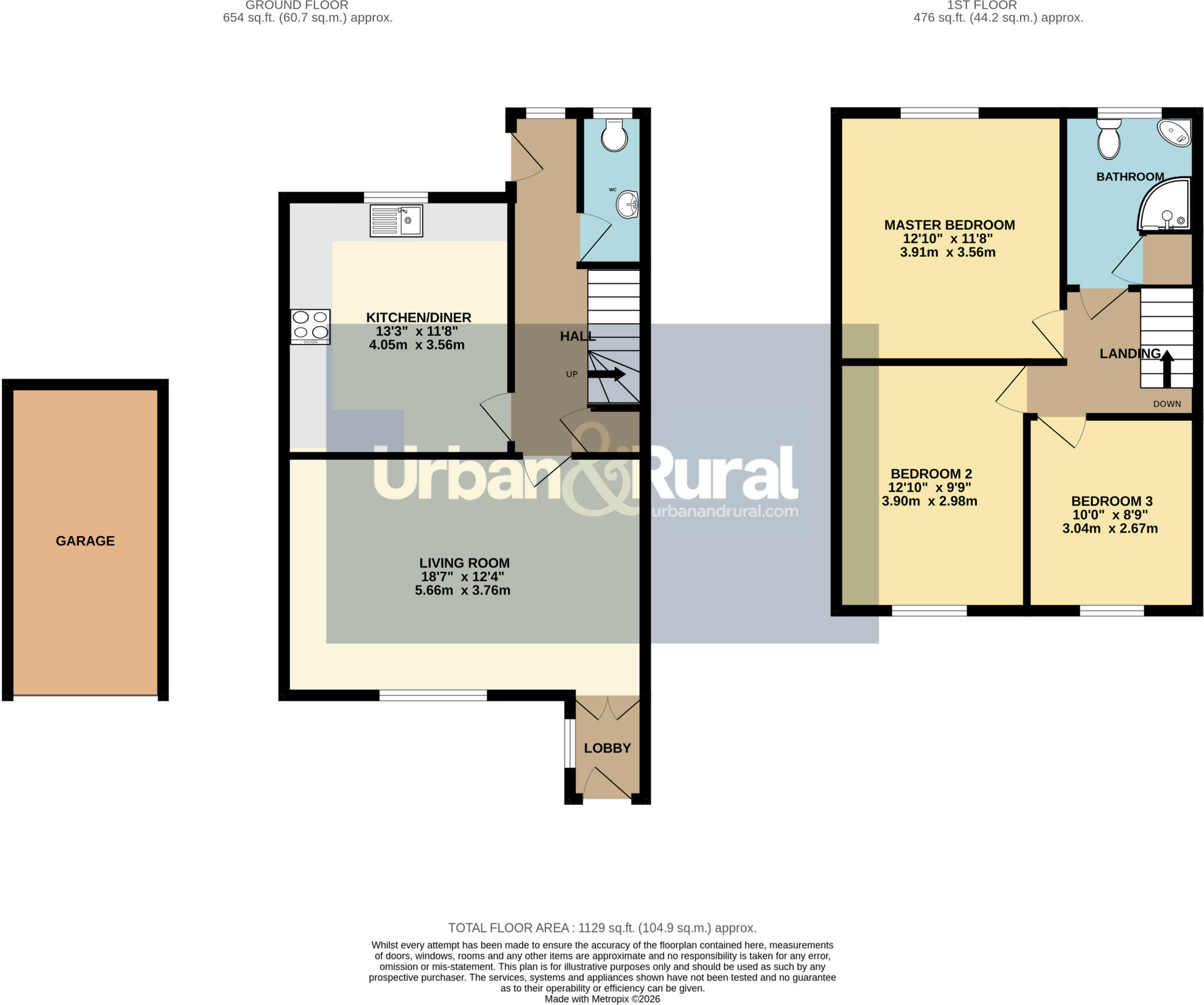 Sampshill Road, Westoning, Bedfordshire, MK45 floorplan