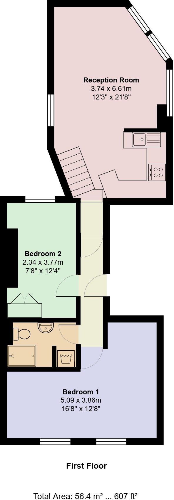 Oakford Road, Kentish Town, London floorplan