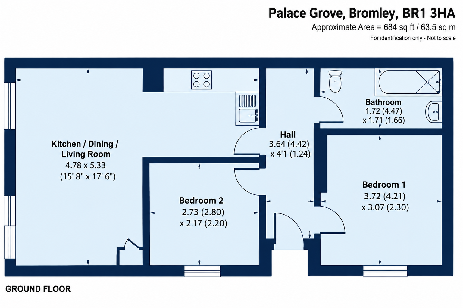 Palace Grove, Bromley, BR1 floorplan
