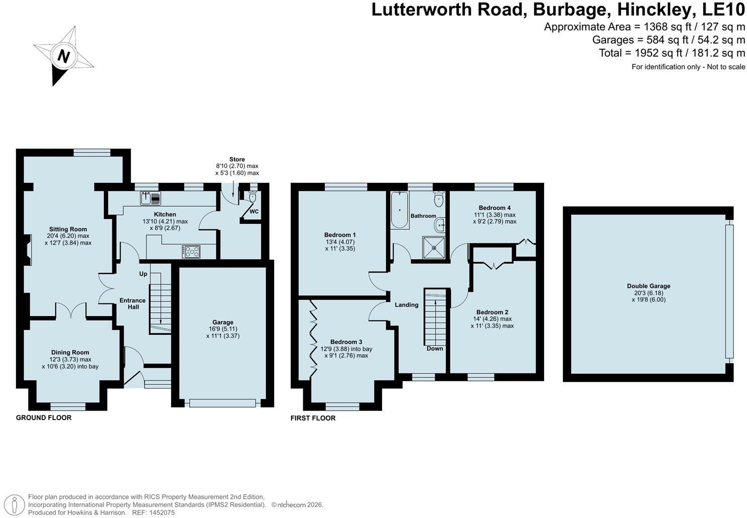 Lutterworth Road, Burbage, Hinckley, Leicestershire, LE10 floorplan