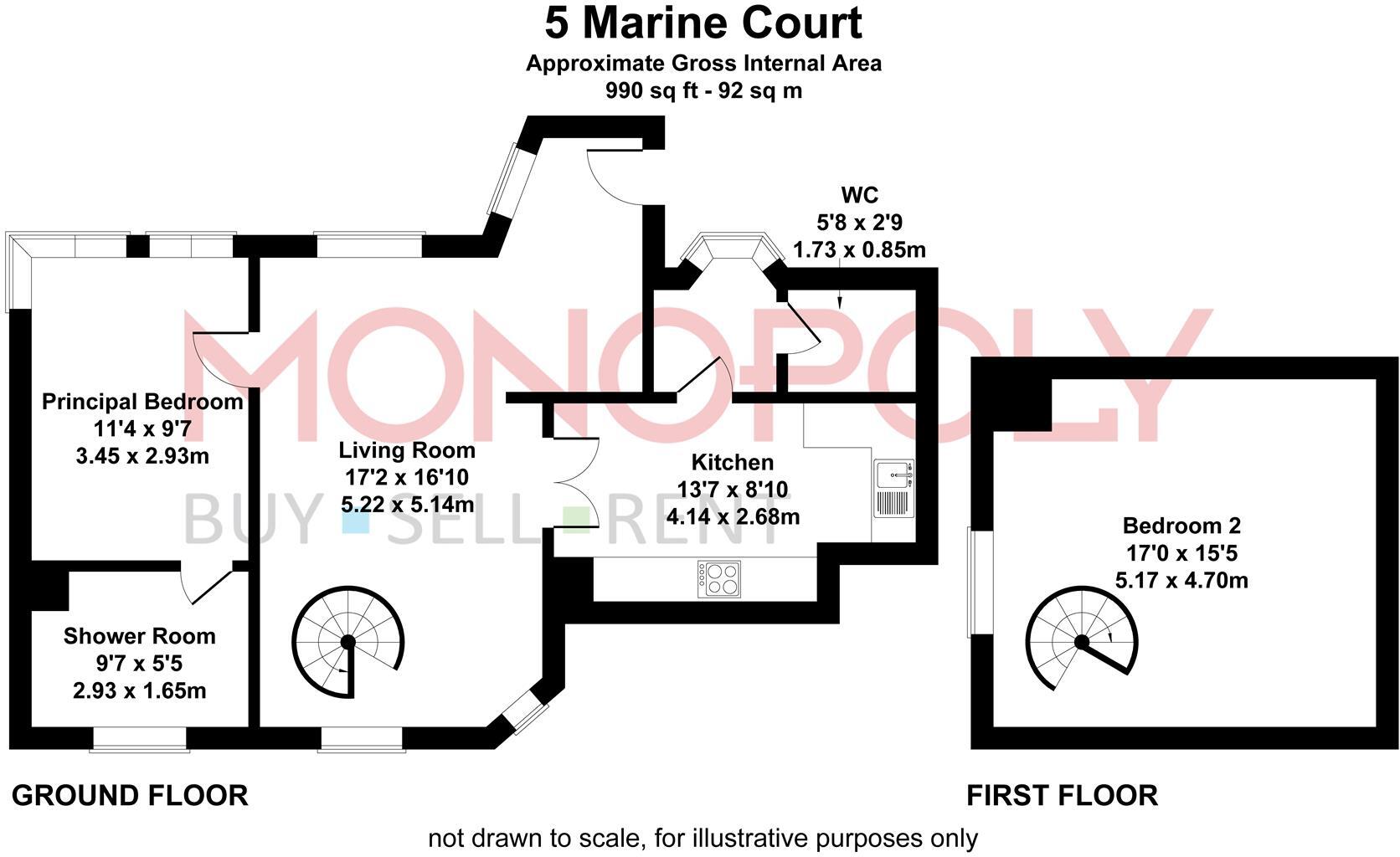 5 Marine Court, Barmouth floorplan