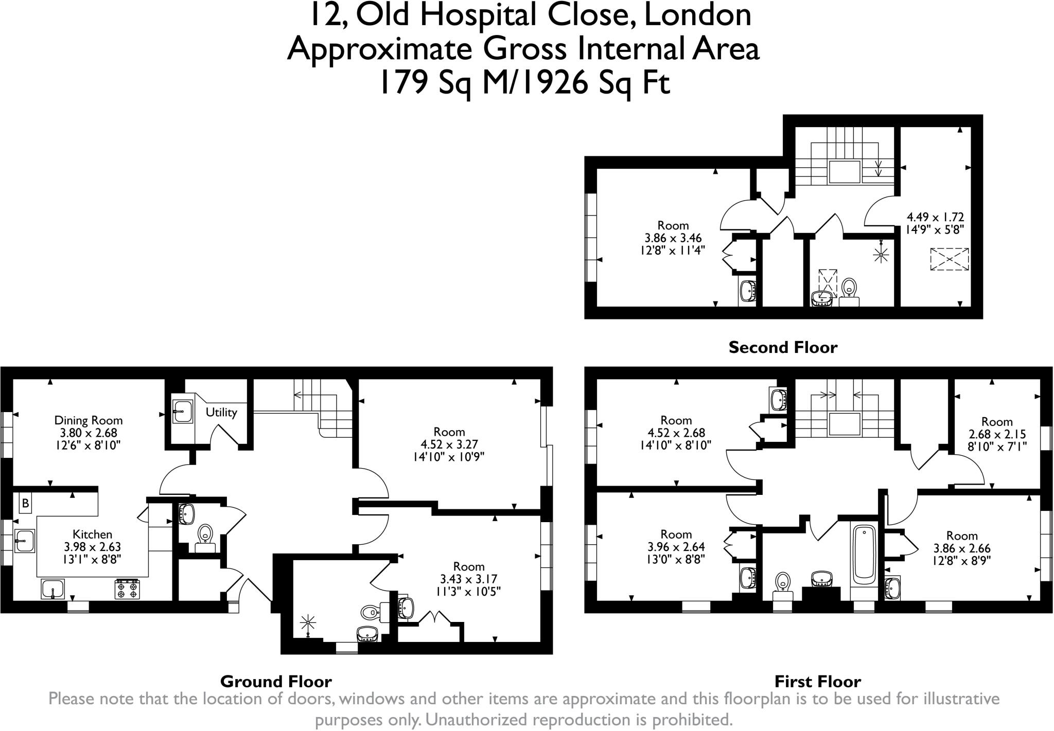 12 Old Hospital Close, Balham, London, SW12 floorplan