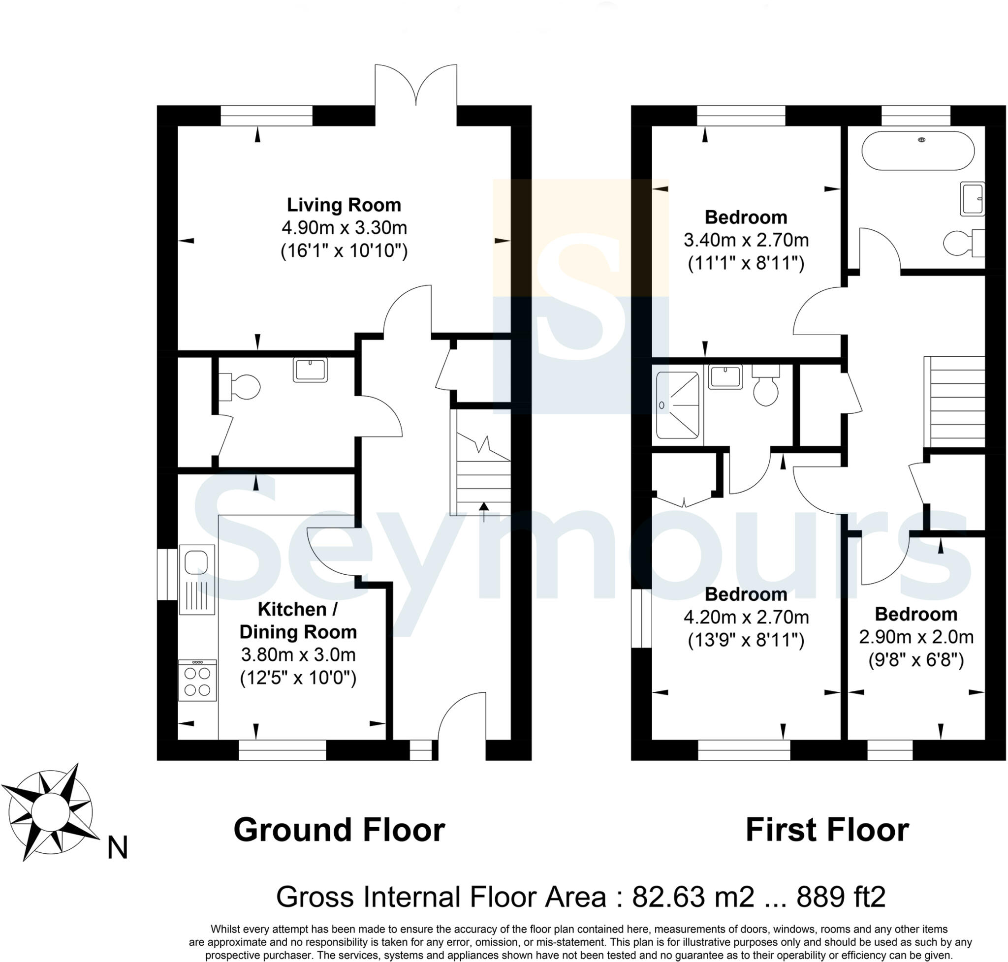 Bullock Crescent, Woking, Surrey, GU22 floorplan