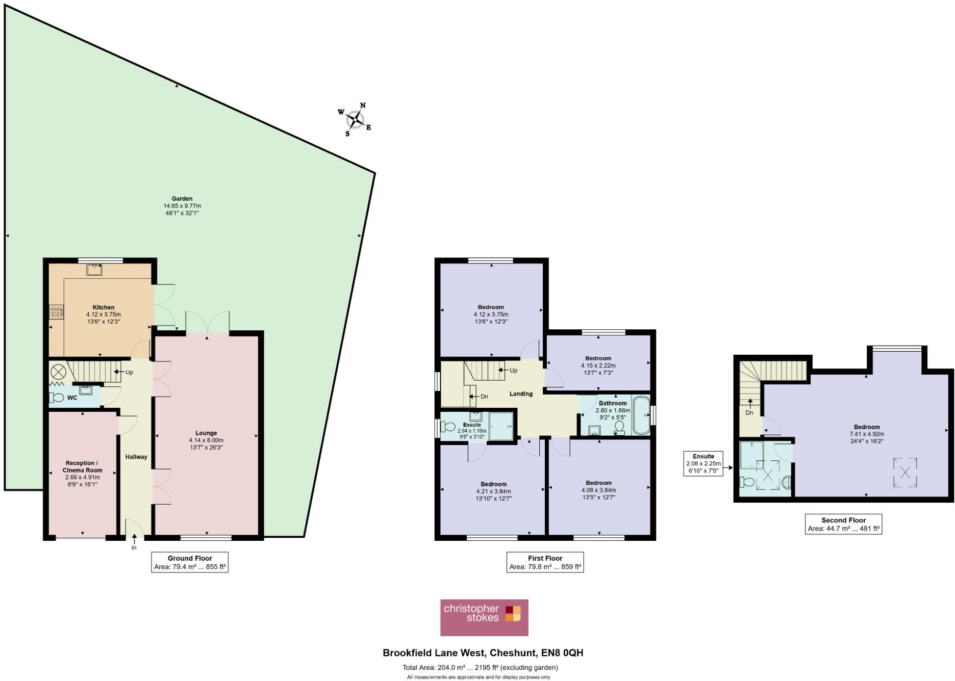 Brookfield Lane West, Cheshunt, Hertfordshire, EN8 0QH floorplan