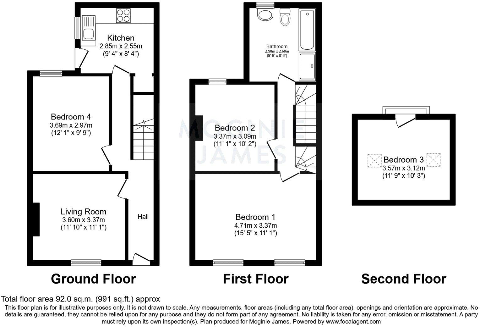 Letty Street, Cardiff floorplan
