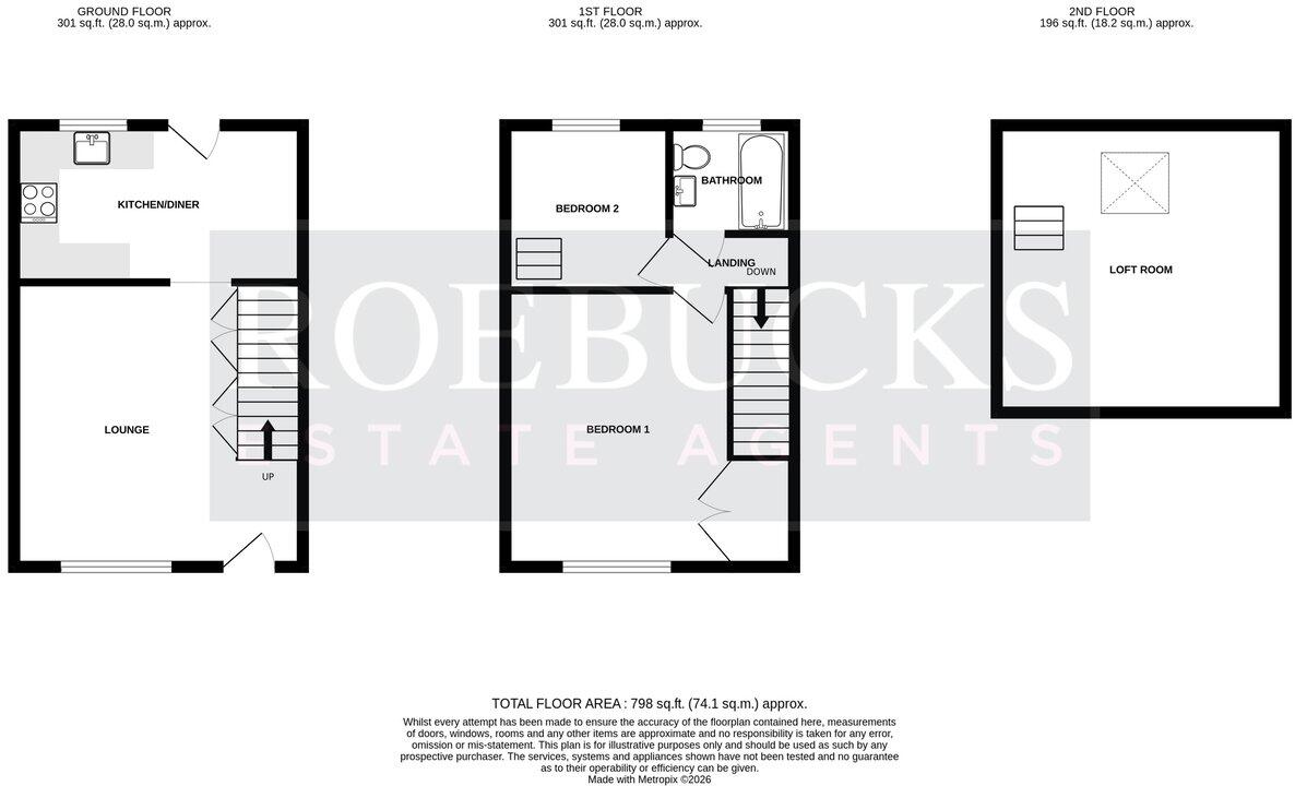 Queen Street, Carlton, Wakefield, WF3 floorplan