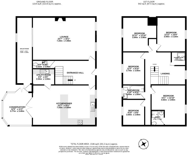Pant-Y-Dwr, Rhayader floorplan