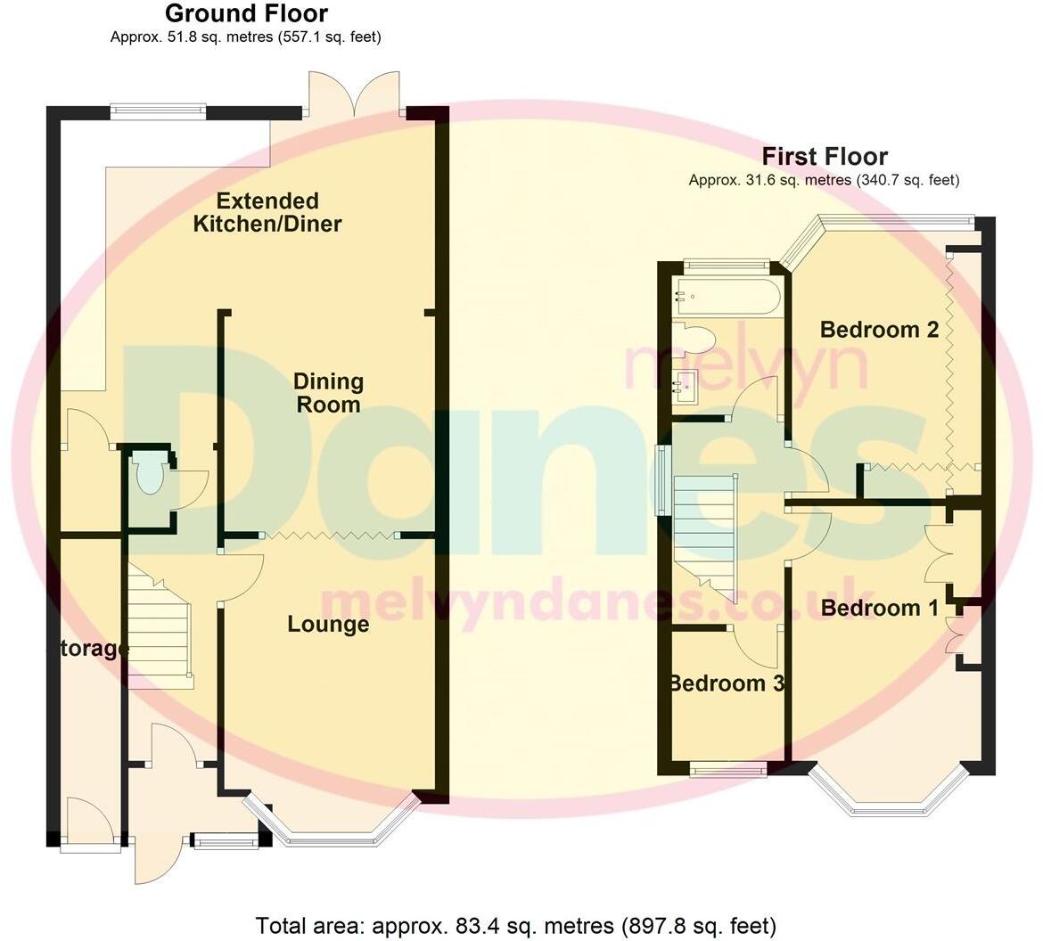 Gotham Road, South Yardley, Birmingham floorplan