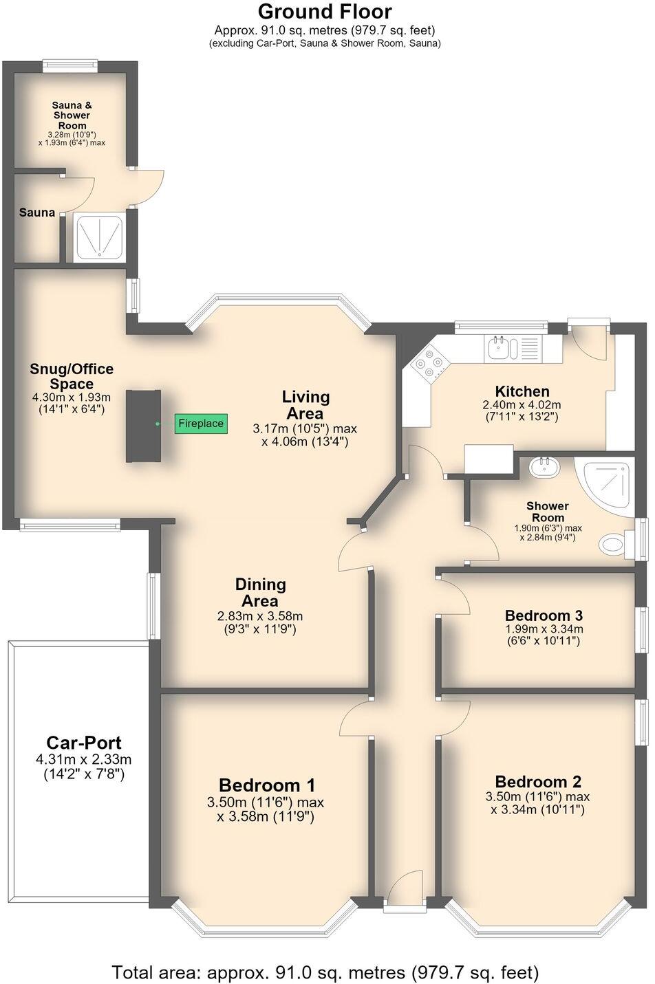 Baslow Road, Sheffield, S17 floorplan