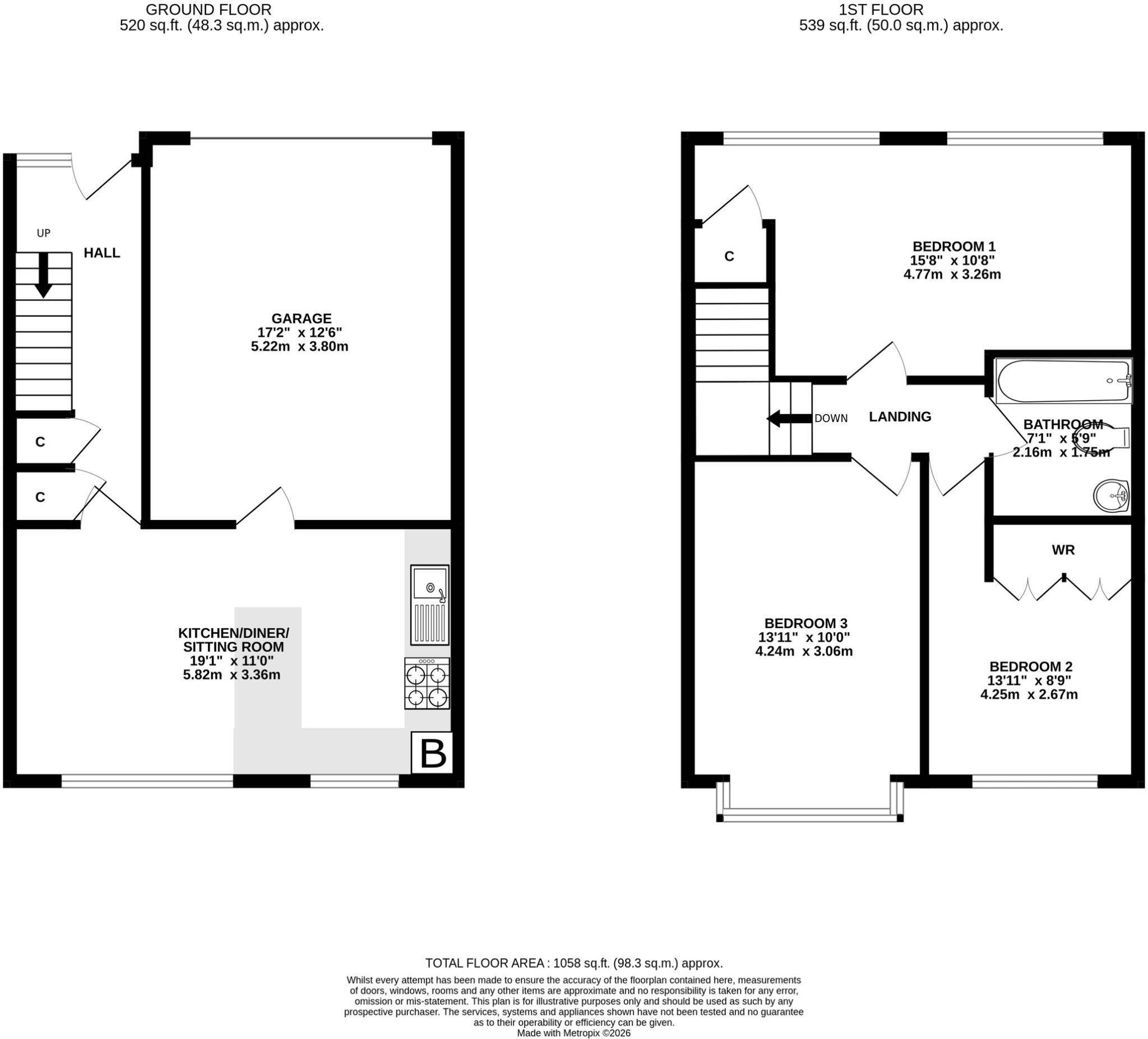 Butleigh Road, Glastonbury floorplan