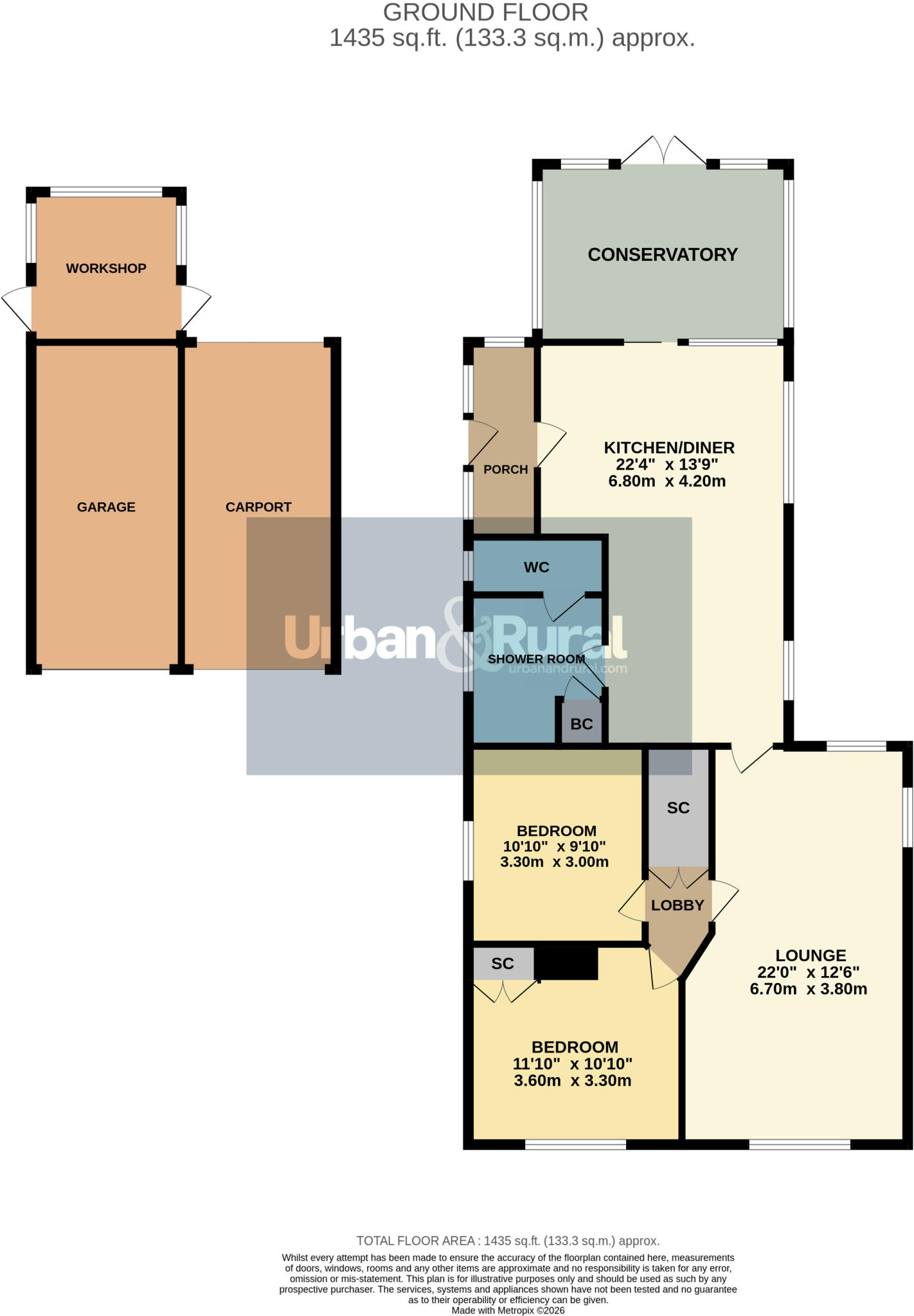 Clophill Road, Maulden, Bedfordshire, MK45 floorplan