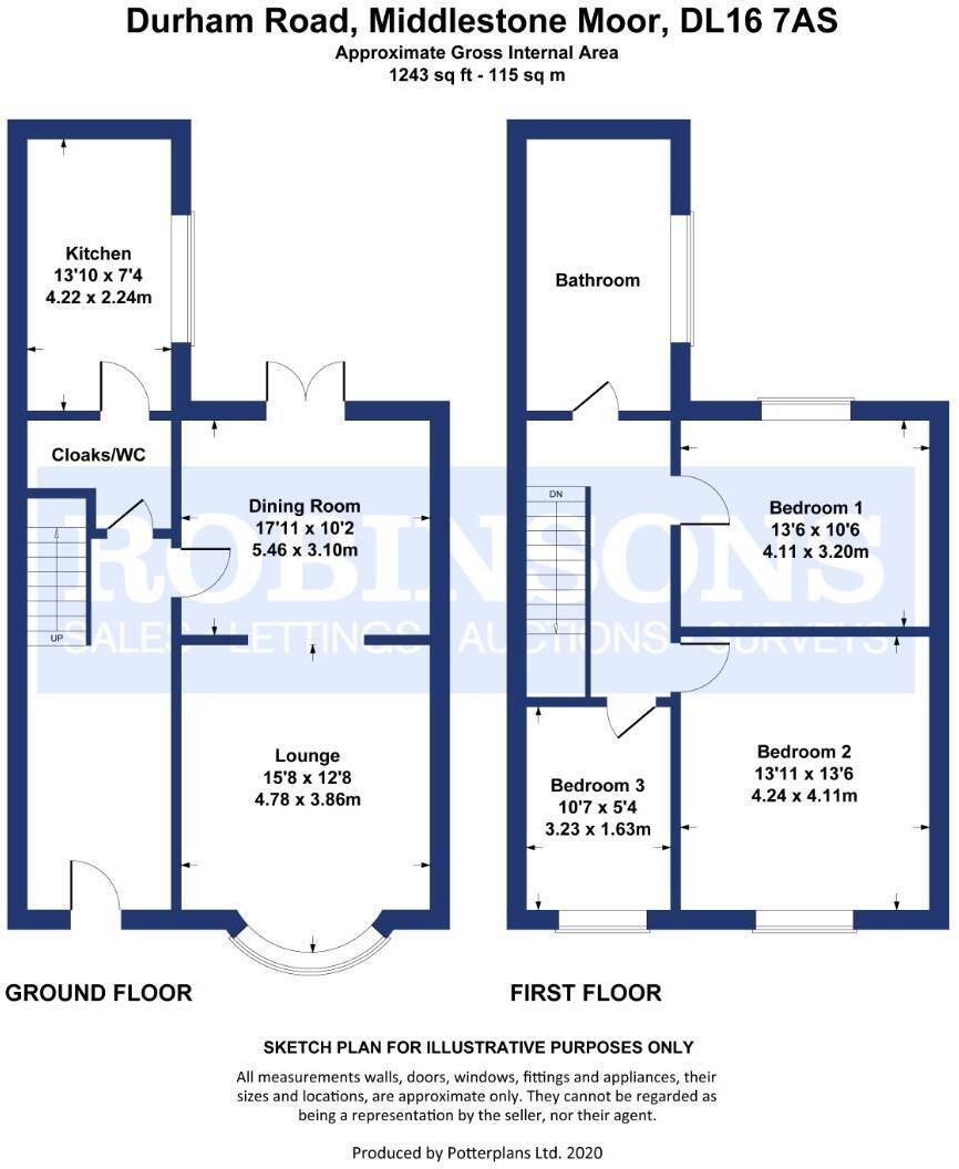 Durham Road, Middlestone Moor, Spennymoor floorplan