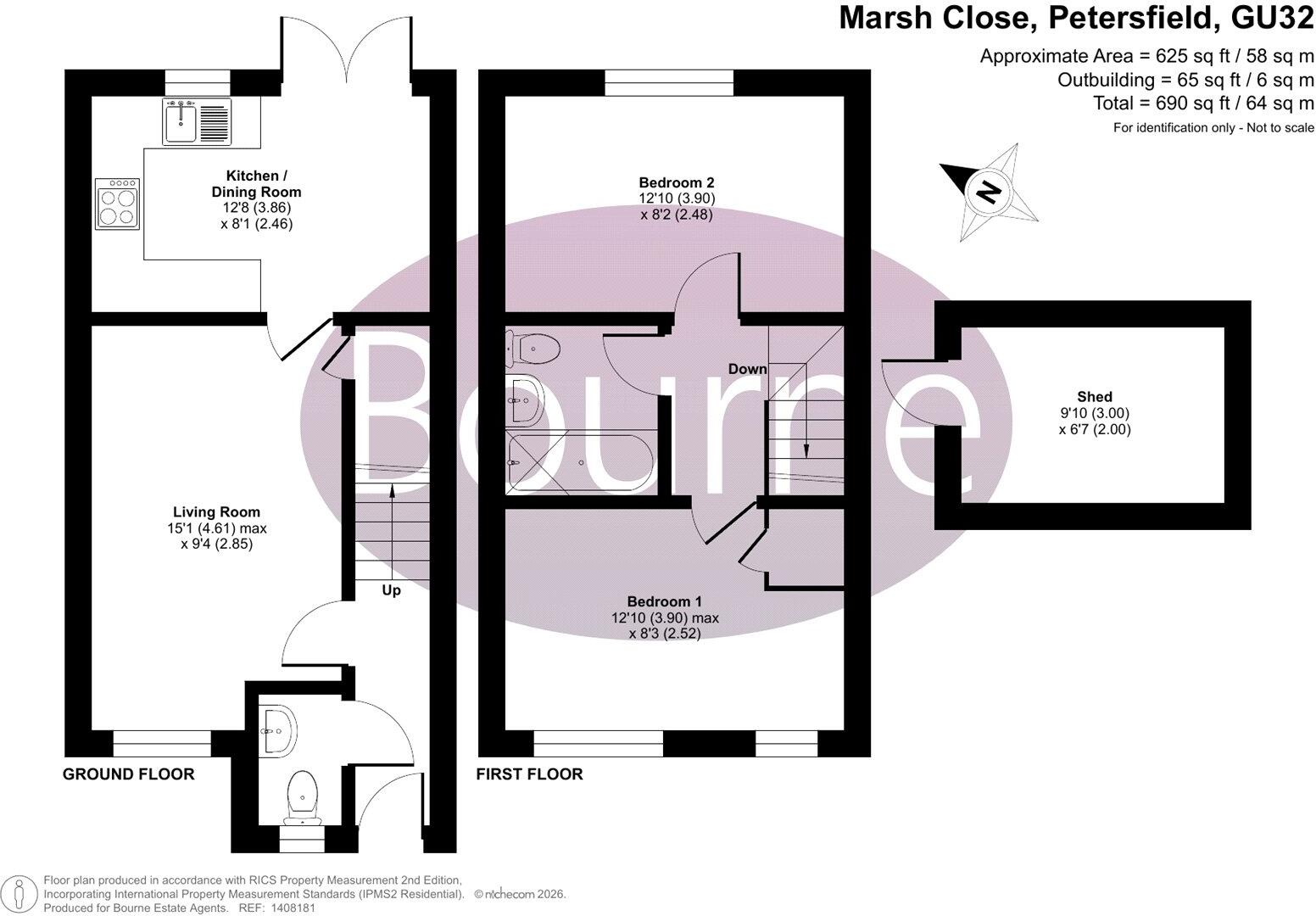 Marsh Close, Petersfield, Hampshire, GU32 floorplan