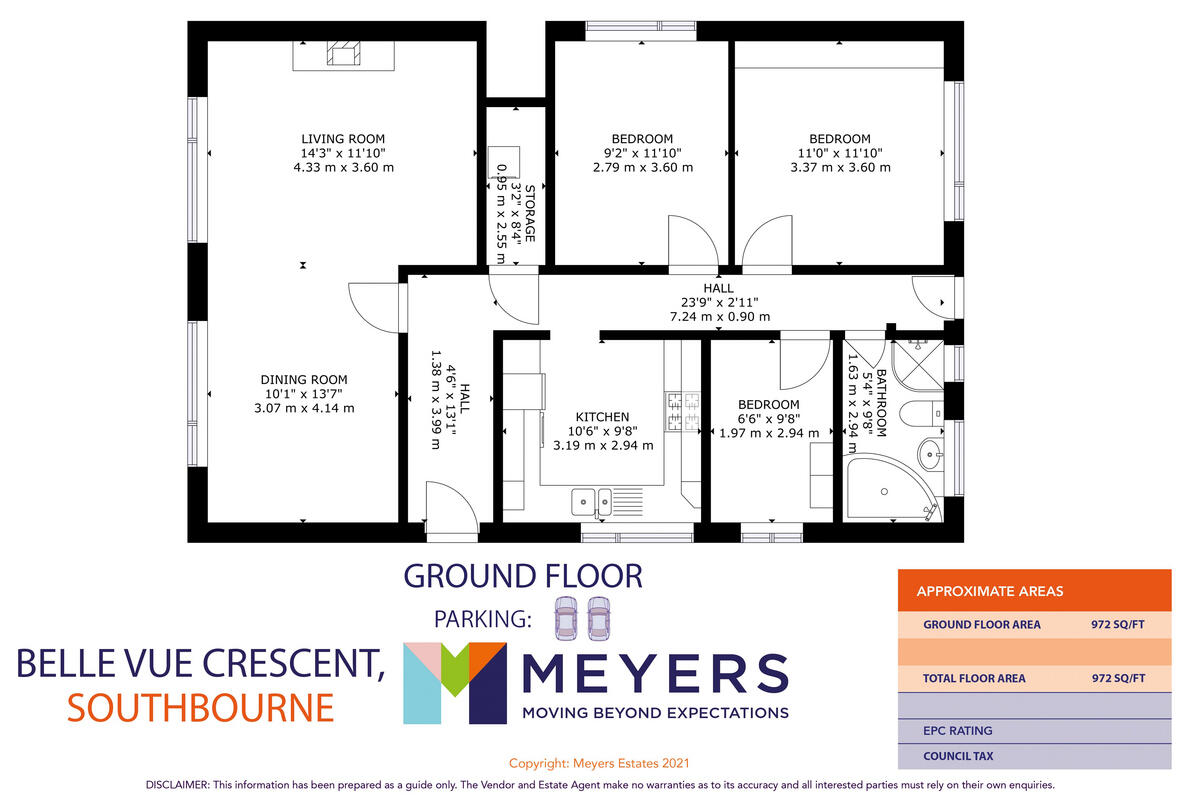 Belle Vue Crescent, Bournemouth, BH6 3 floorplan