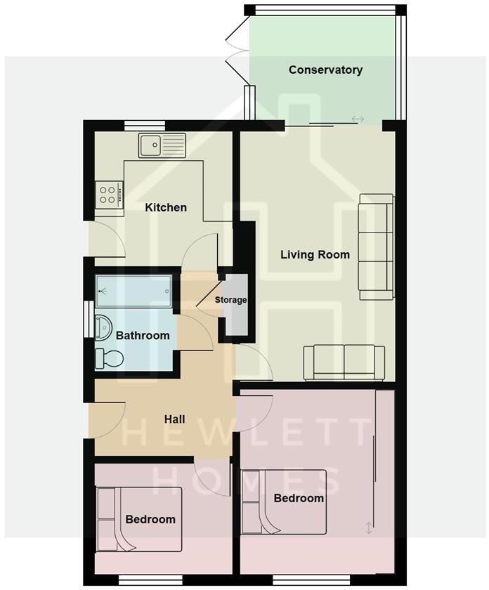 Ashbury Drive, Worle Hillside - NO ONWARD CHAIN floorplan