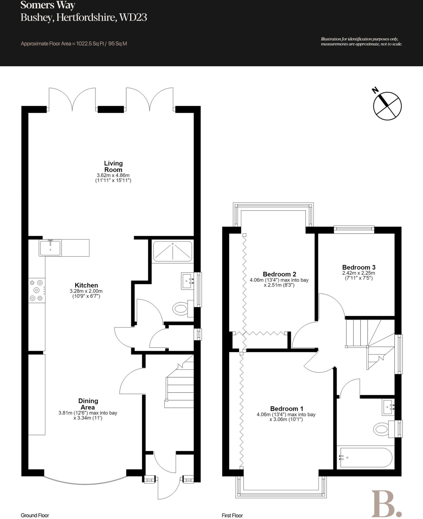 Somers Way, Bushey, WD23 floorplan