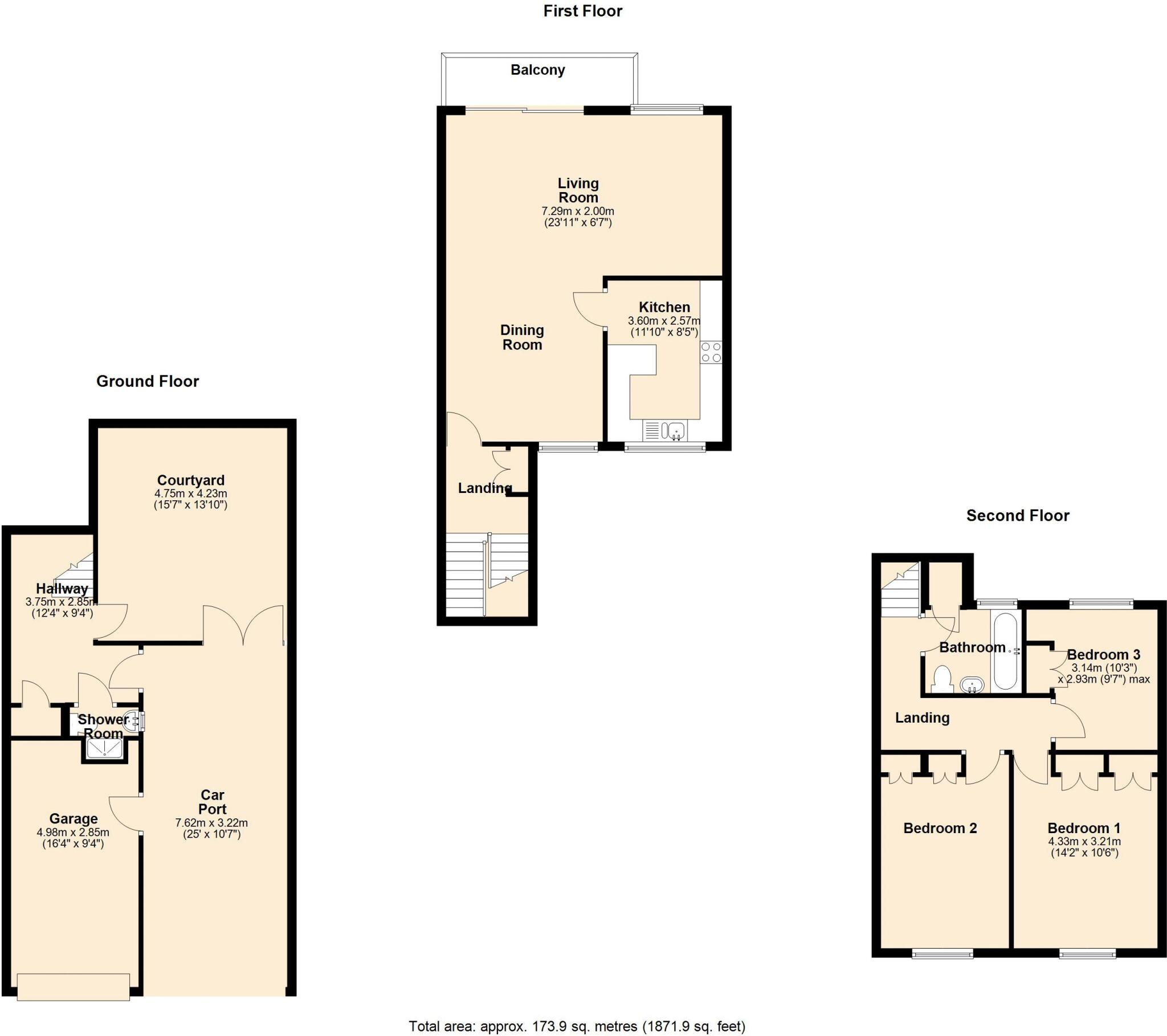 Rare Riverside Gem with Mooring, Bourne End floorplan