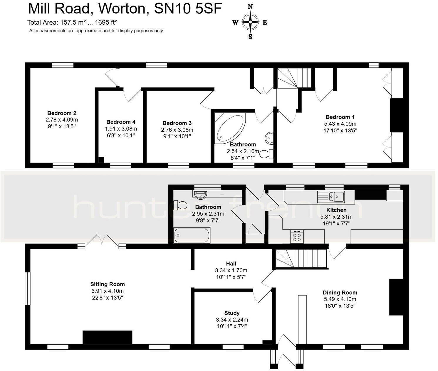 Mill Road, Worton, Wiltshire, SN10 5SF floorplan