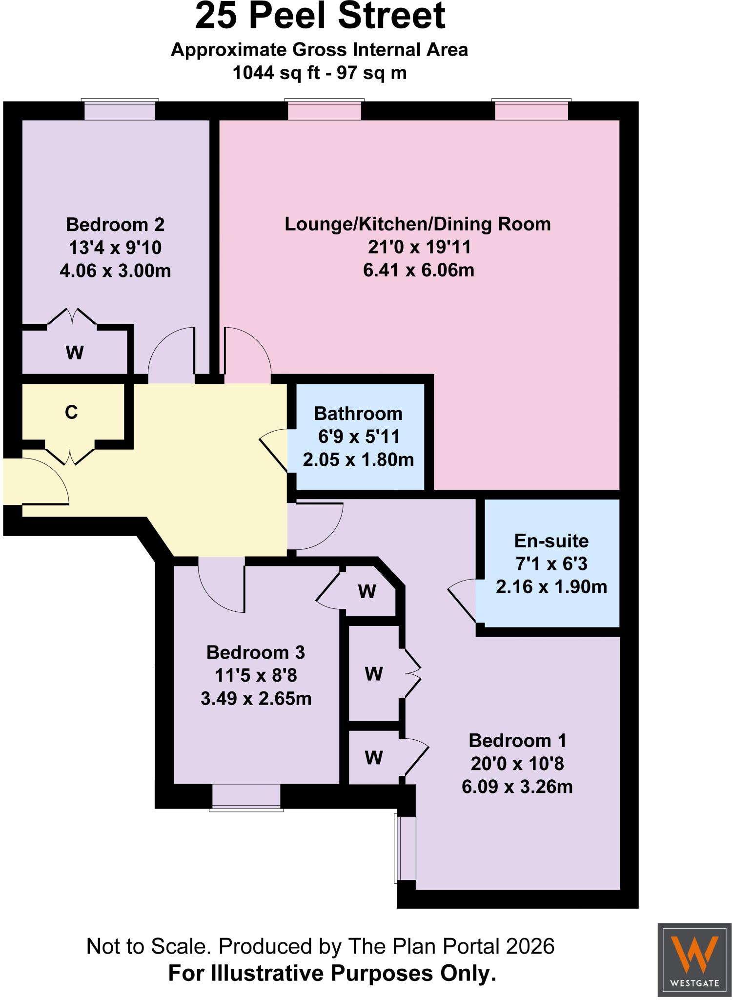 Peel Street, Partick  floorplan