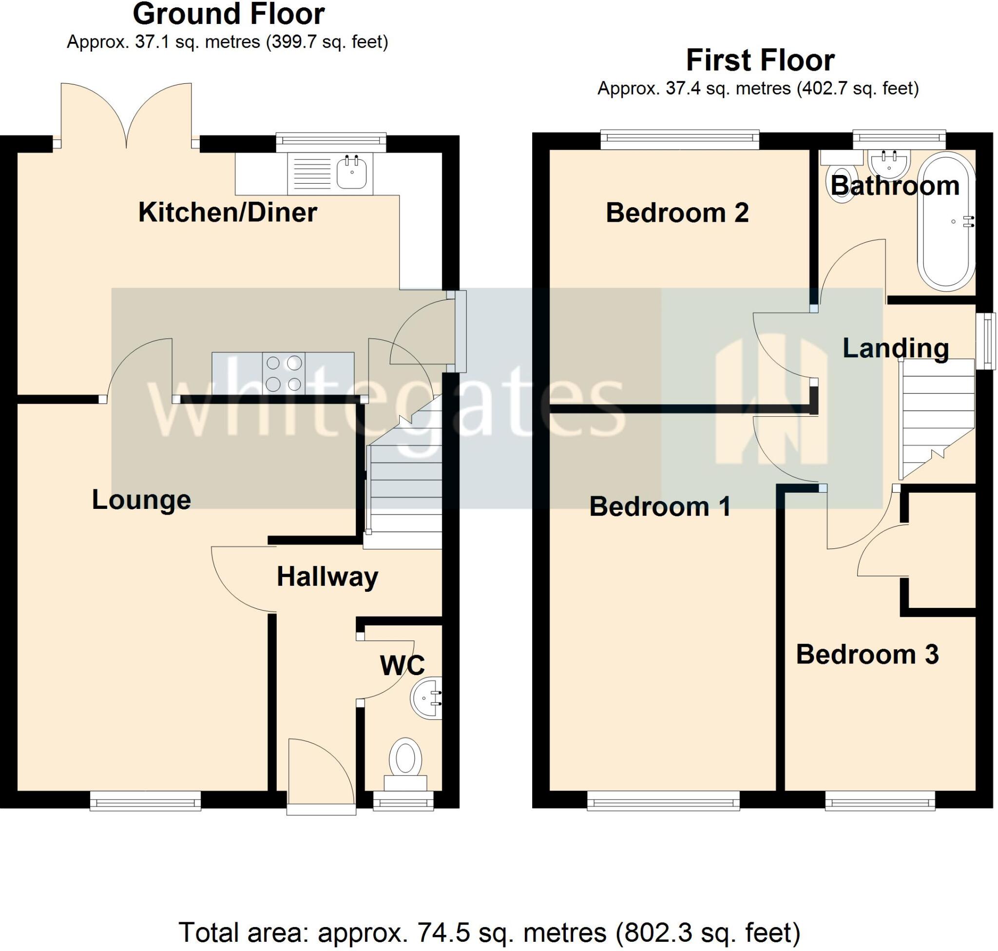 Croft Drive, Mapplewell, Barnsley, S75 floorplan
