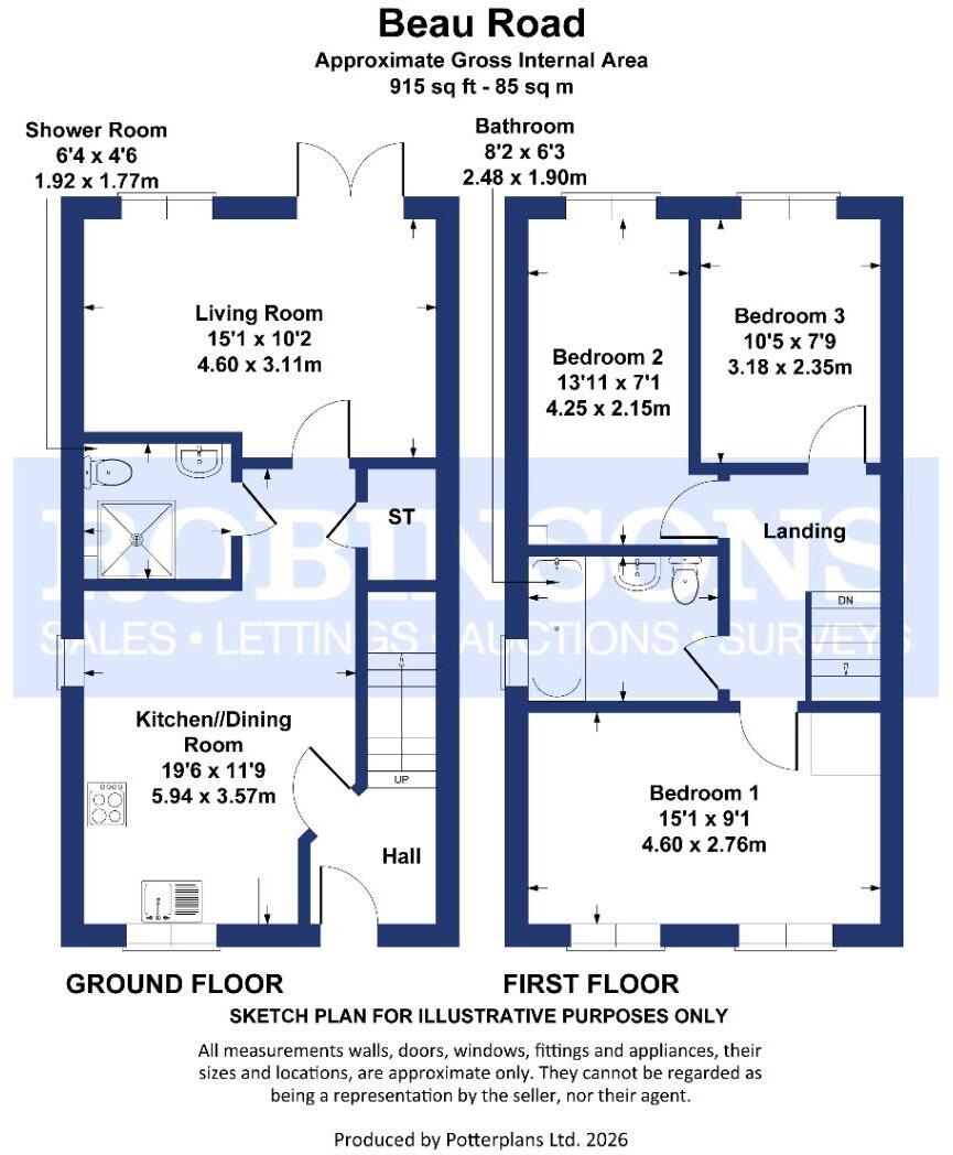 Beau Road, Bearpark, Durham floorplan