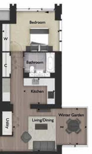 Neroli House, Goodman's Fields, Aldgate, E1 floorplan