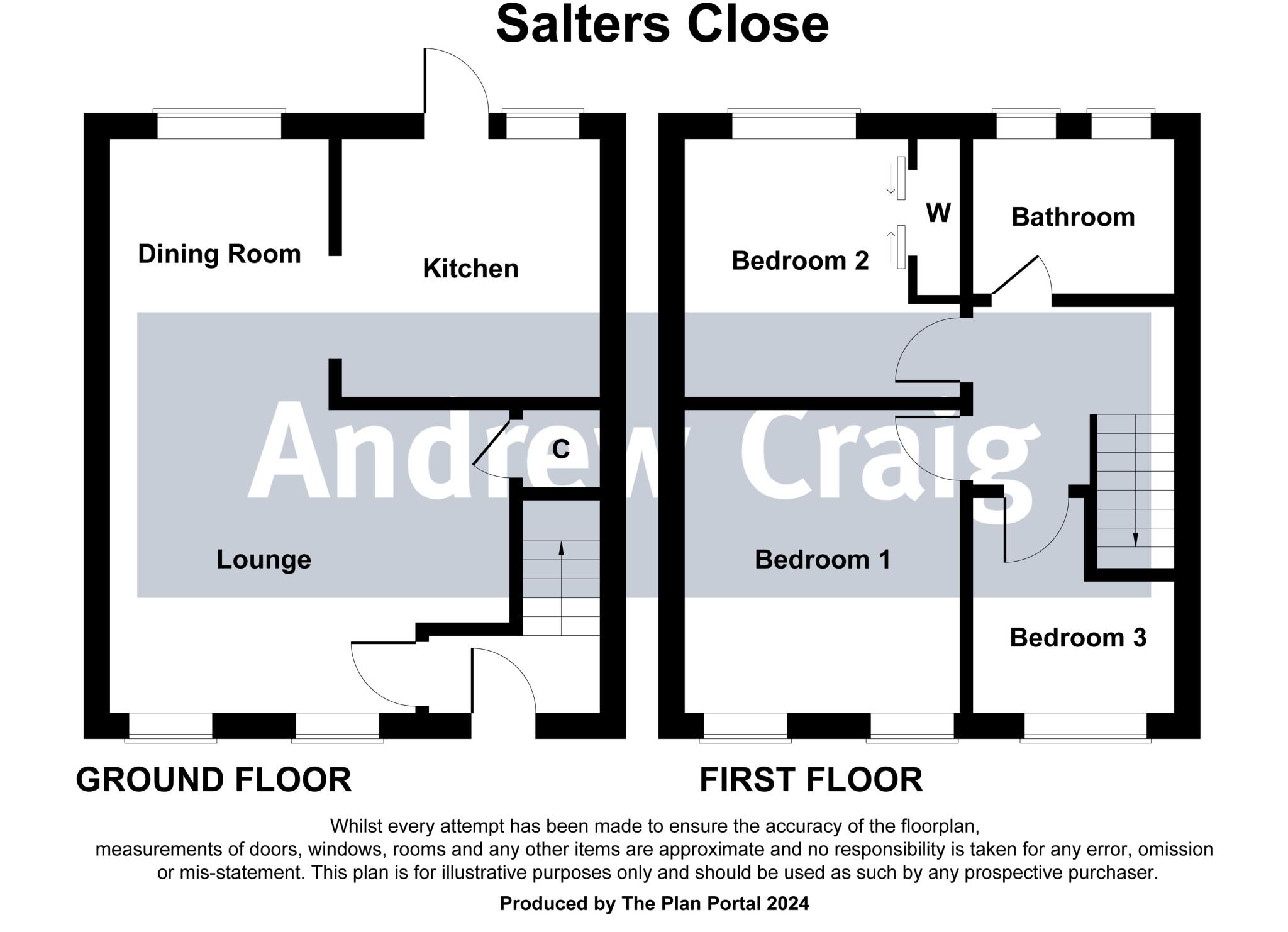 Salters Close, Gosforth floorplan
