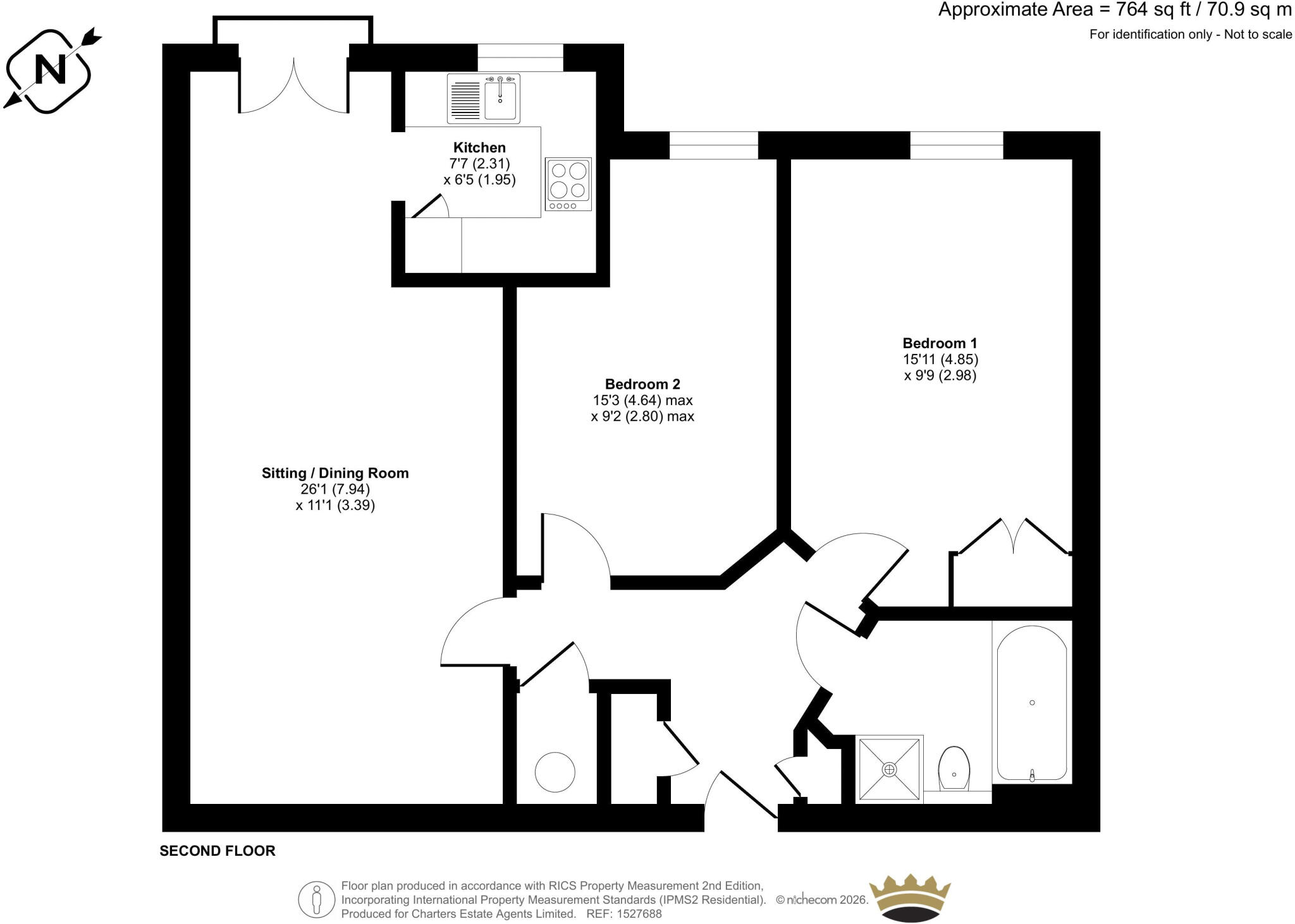 Cadogan Court, Branksomewood Road, Fleet, Hampshire, GU51 floorplan