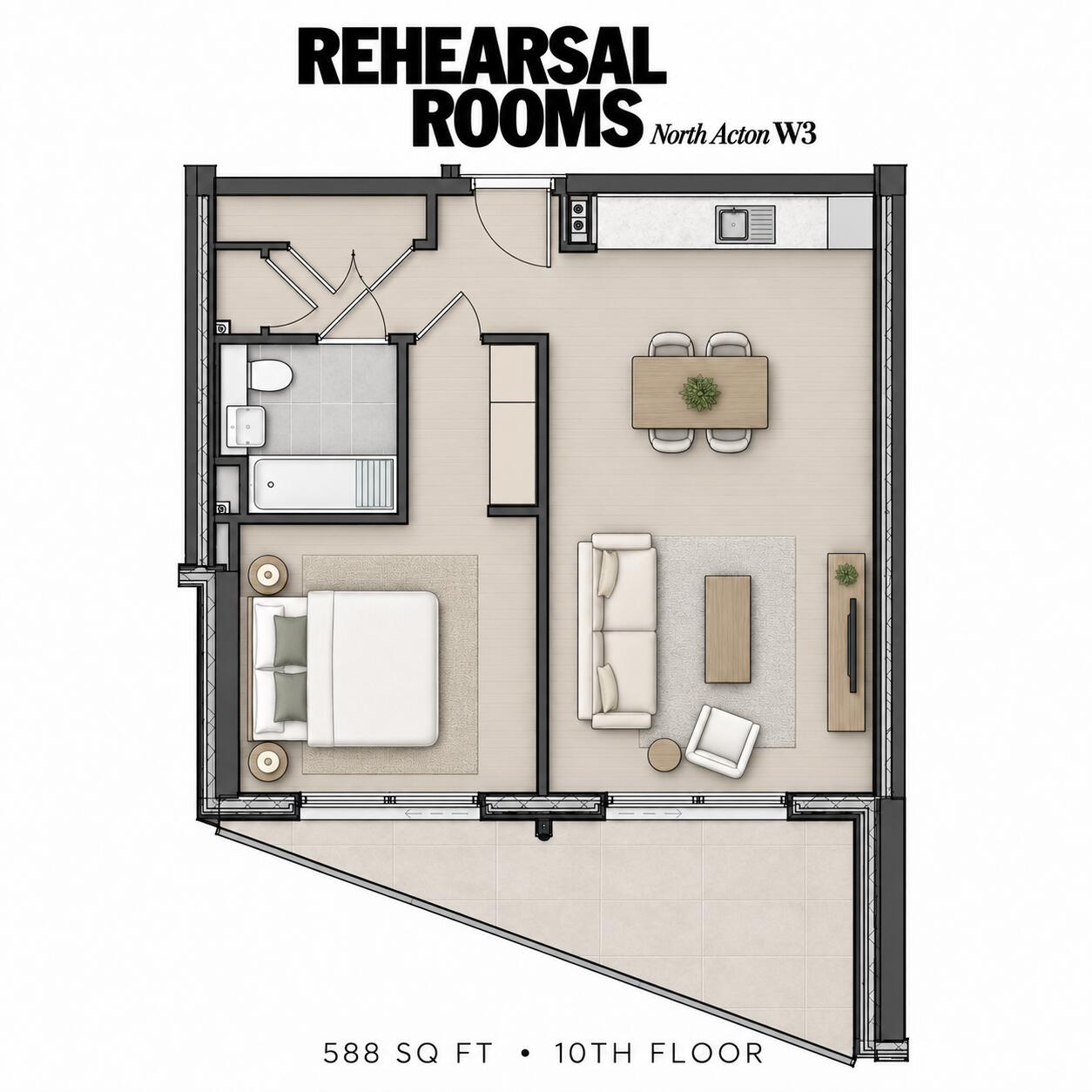 Rehearsal Rooms, Victoria Road floorplan
