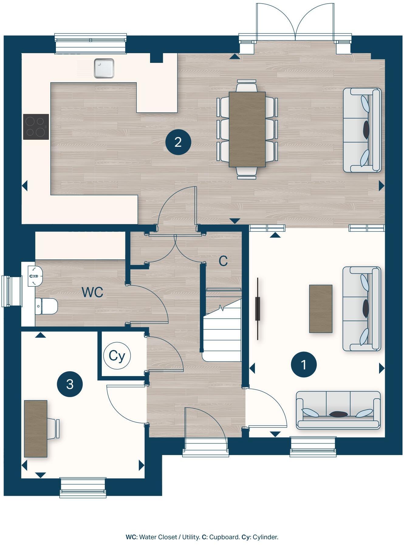 The Meadway, 
Cuffley,
Potters Bar,
EN6 4ET floorplan