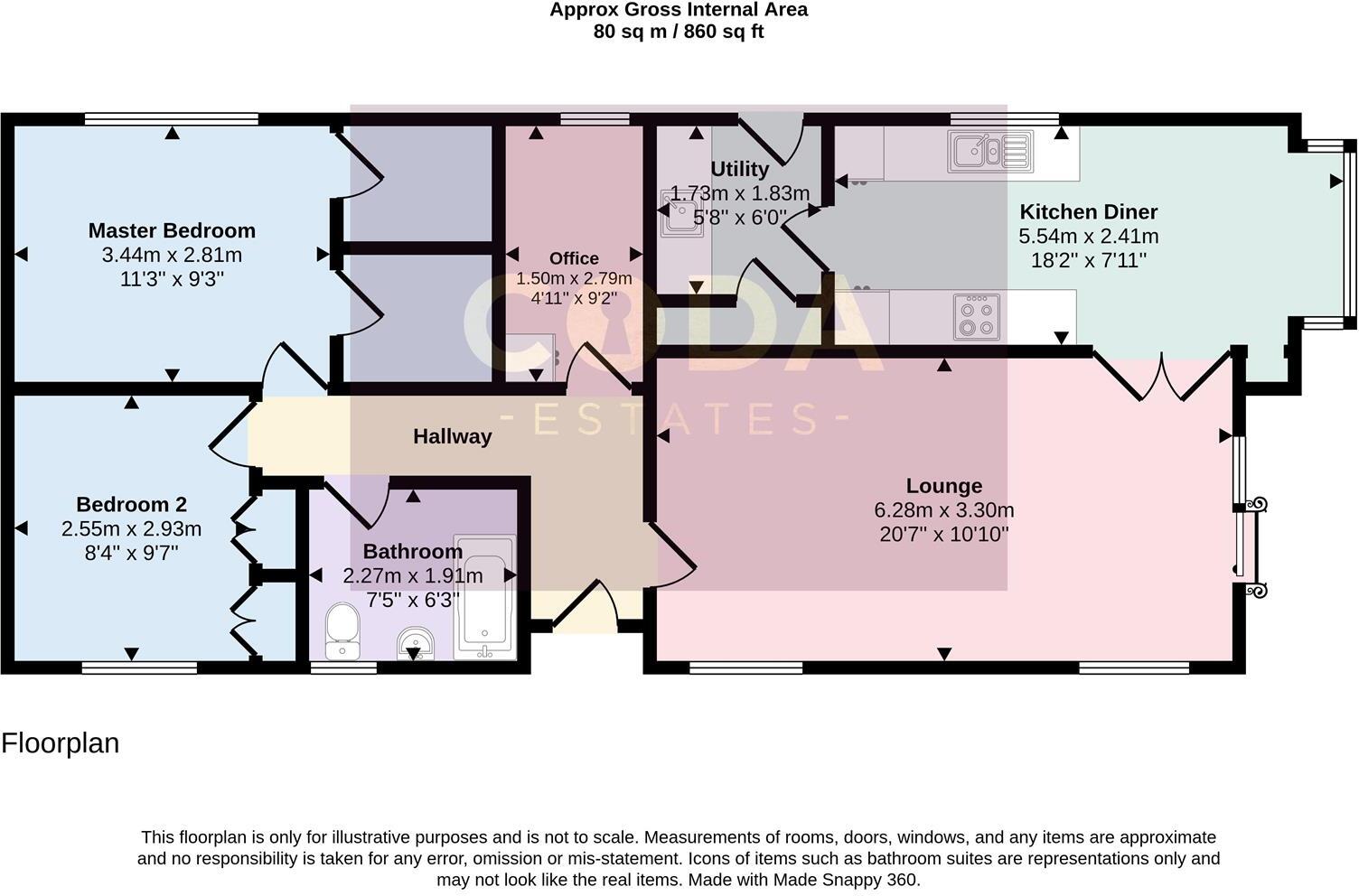 Cedar Crescent, Red Deer Village Residential Park, Stepps, Glasgow floorplan