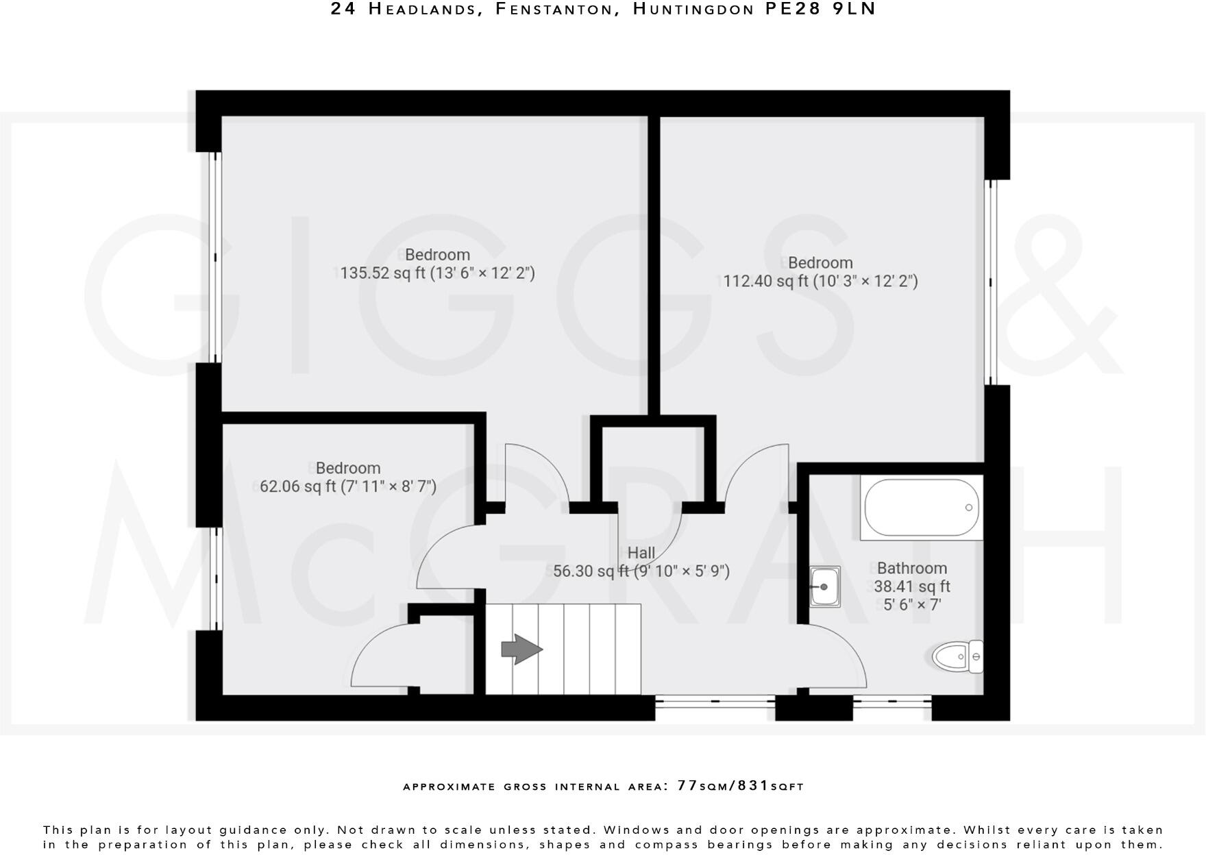 Headlands, Fenstanton, Huntingdon, Cambridgeshire, PE28 9LN floorplan
