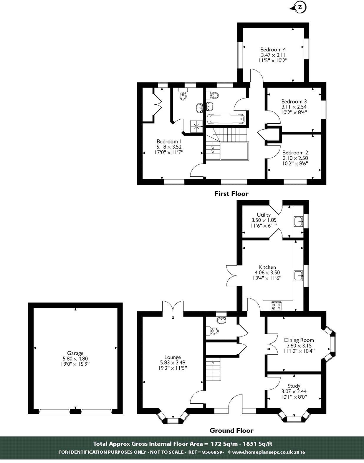 Hillfield Road, Oundle, Peterborough, PE8 floorplan