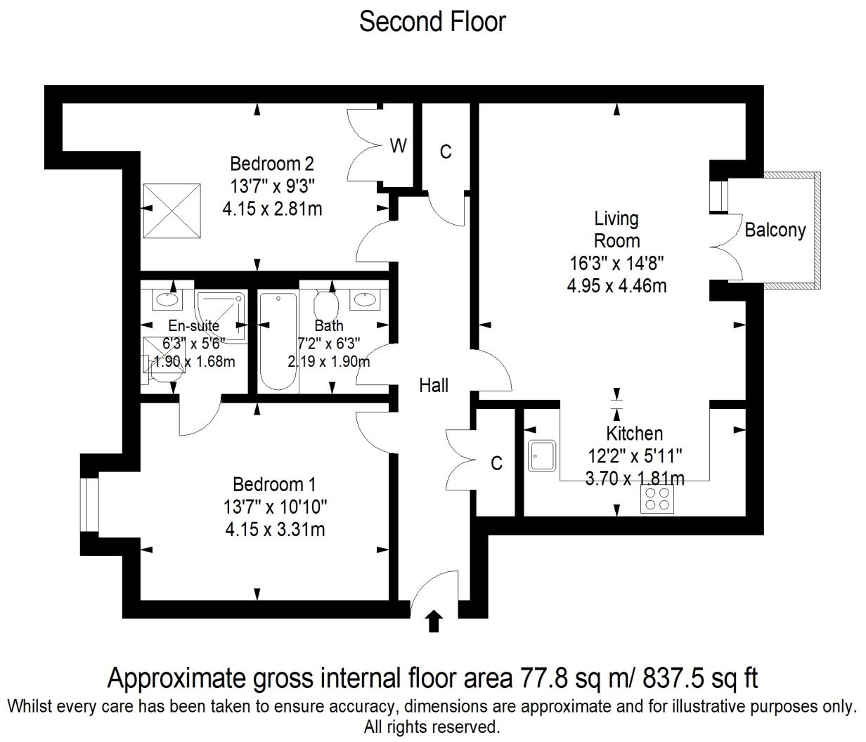 Parkfield Road, Worthing, BN13 floorplan