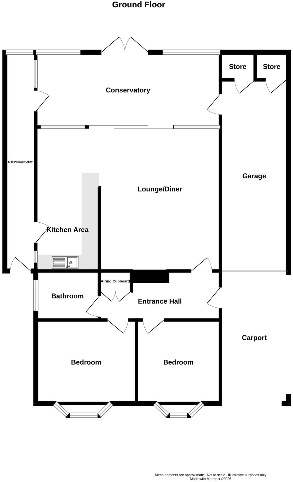 Gower Road, Northway, Sedgley floorplan