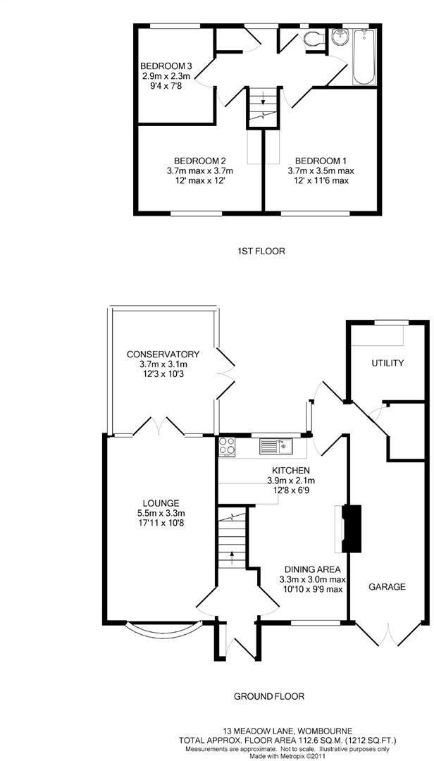 13 Meadow Lane, Wombourne, Wolverhampton floorplan