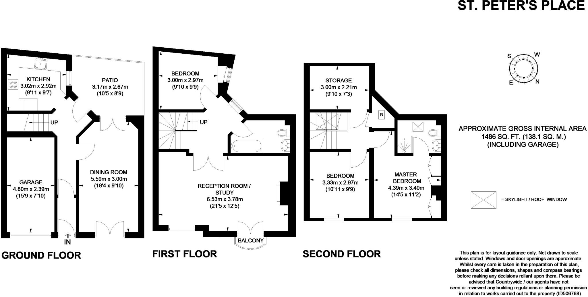 St. Peters Place Maida Vale W9 floorplan