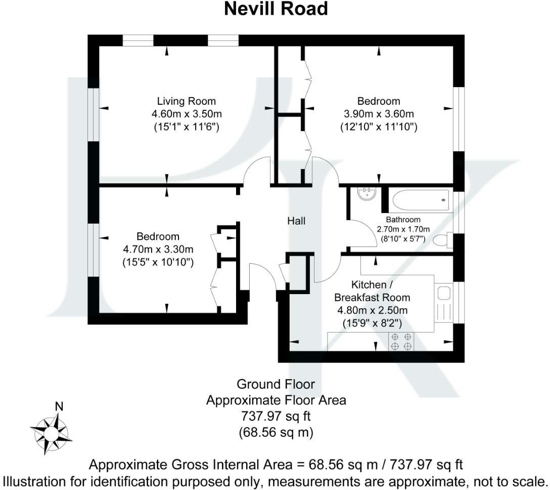 Nevill Road, Hove floorplan