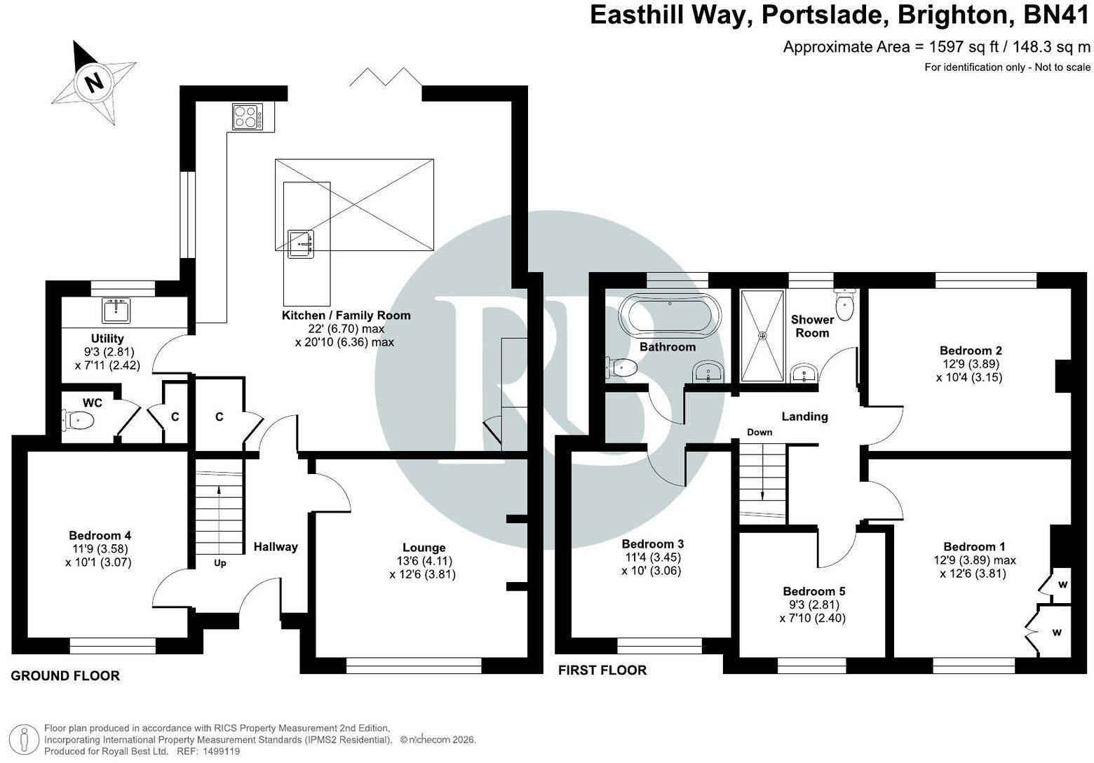 Easthill Way, Portslade, Brighton, BN41 2FB floorplan