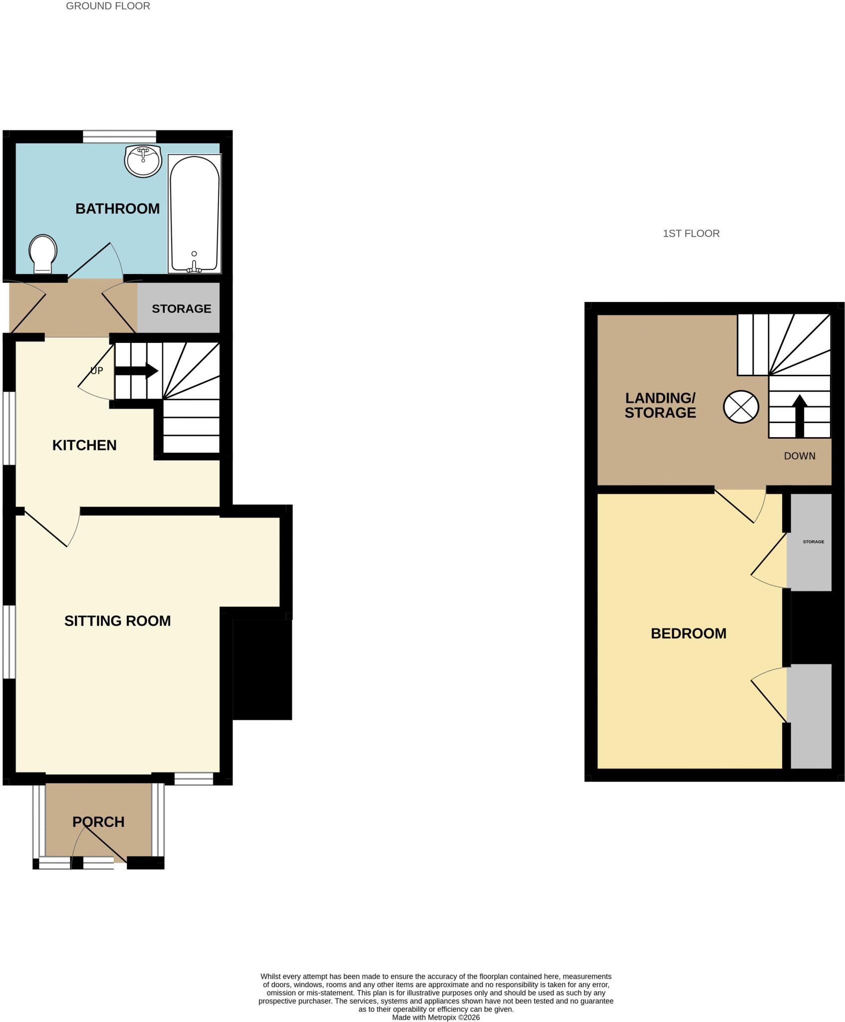 Kingshall Green, Bradfield St George floorplan
