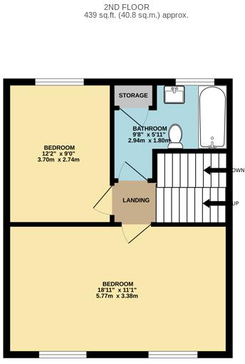 Bathurst Parade, Bristol, BS1 6UB floorplan