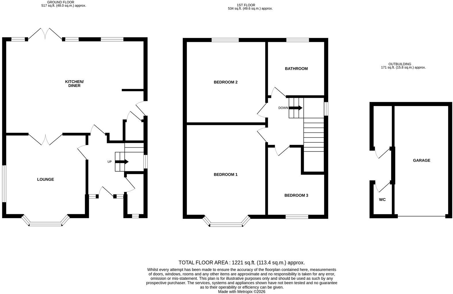 Clee Crescent, Grimsby floorplan