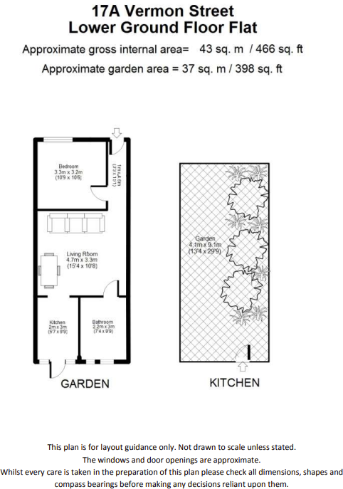 Flat A, Vernon Street, Hammersmith And Fulham, London floorplan