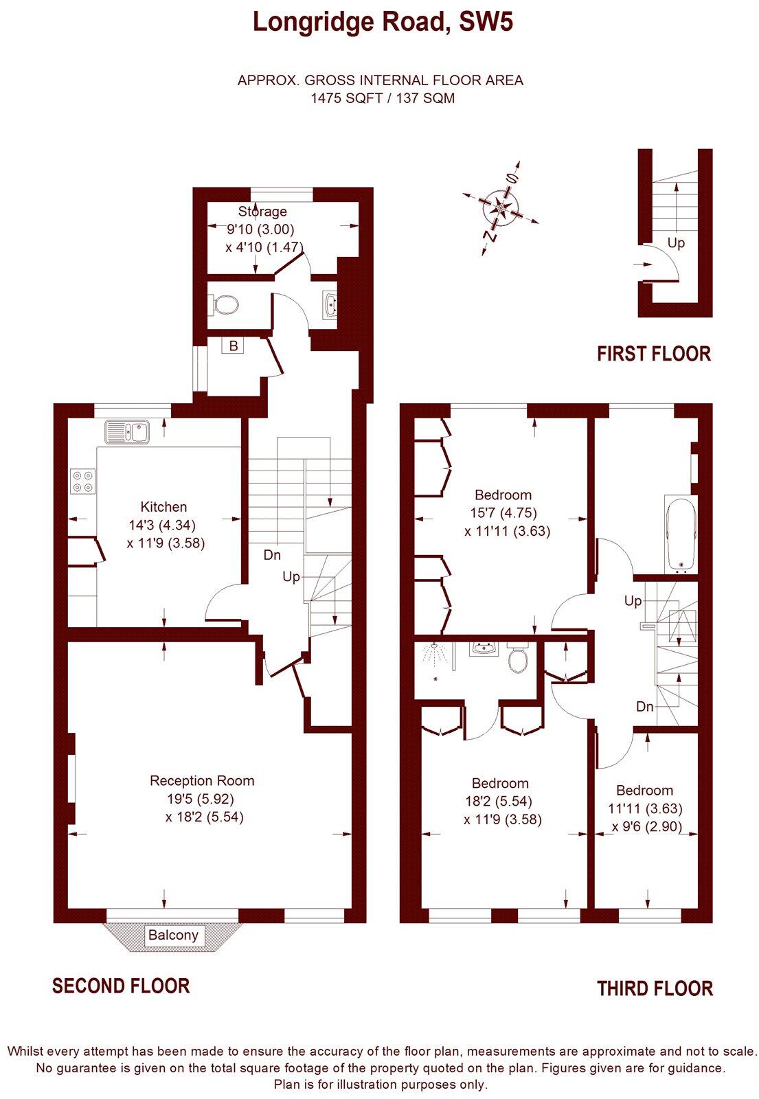 Longridge Road, London floorplan
