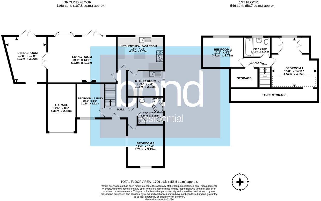 Mildmays, Danbury, Chelmsford, CM3 floorplan