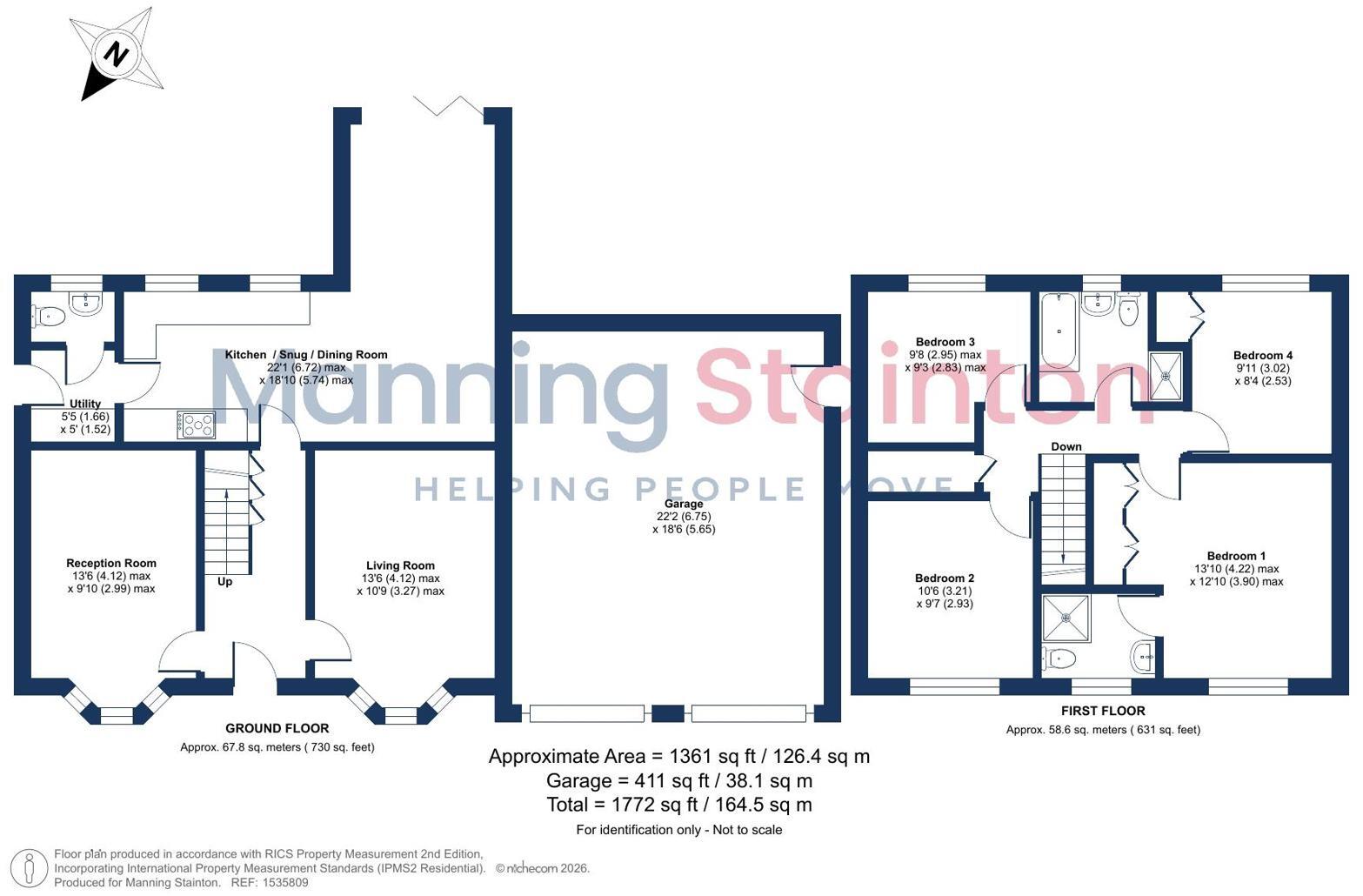 Leafield Drive, Wrenthorpe, Wakefield, West Yorkshire floorplan