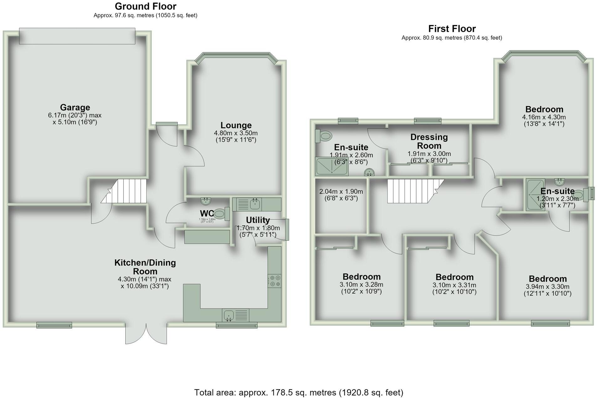Ffordd Bryn Gwynant, Bryn-Y-Baal, CH7 floorplan